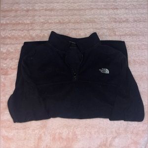 black womens north face quarter zip